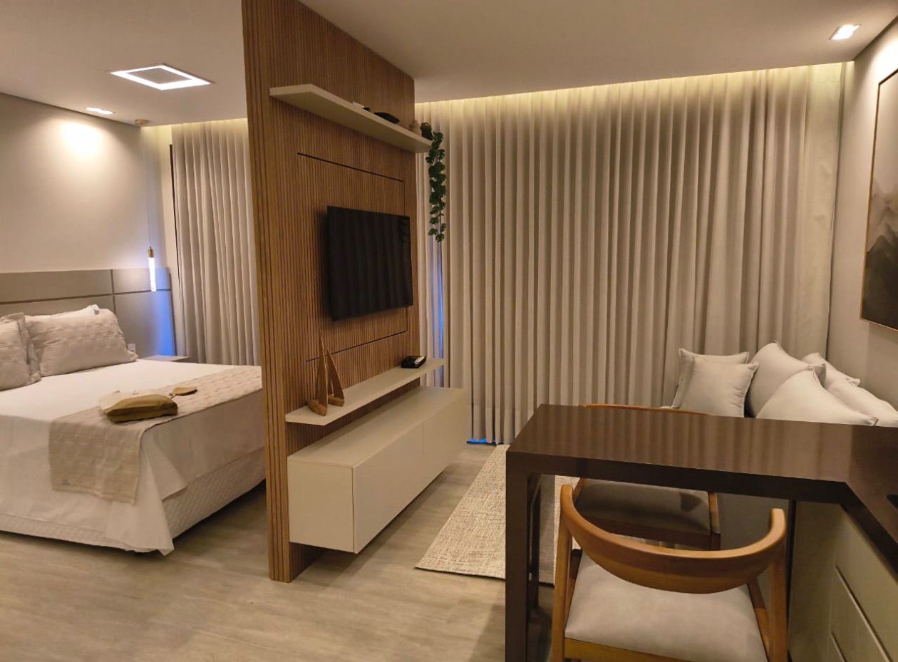 Studio com Varanda de 41 m² no Píer 135 Escarpas